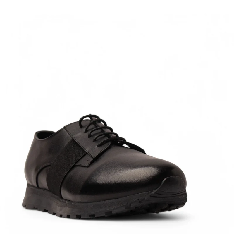 Men Black Leather Shoe #4876