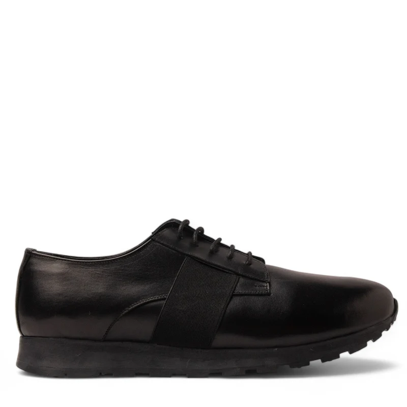 Men Black Leather Shoe #4876