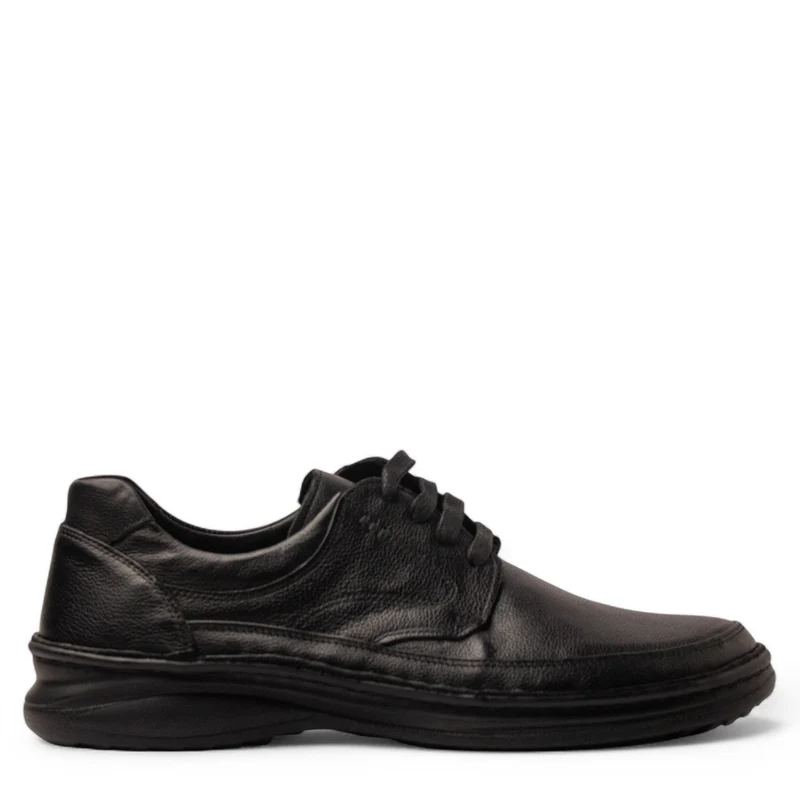 Men Black Leather Shoe #4847