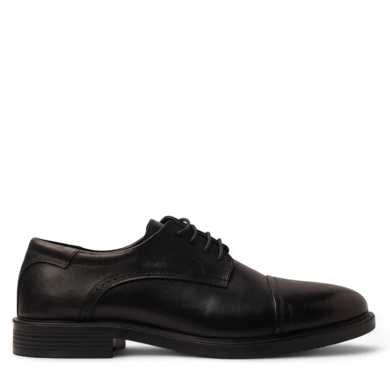 Men Black Leather Shoe #4773