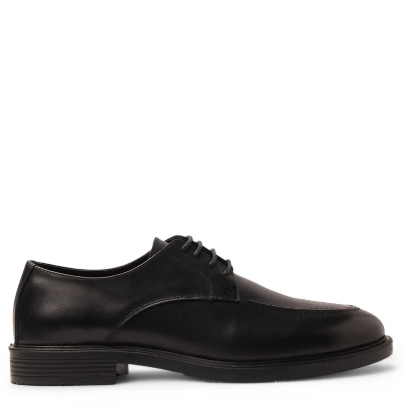 Men Black Leather Shoe #4772