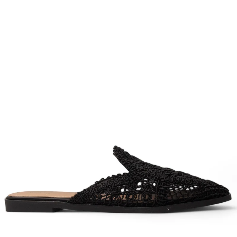 Europeon Union Women Black Magdool Mules #4073
