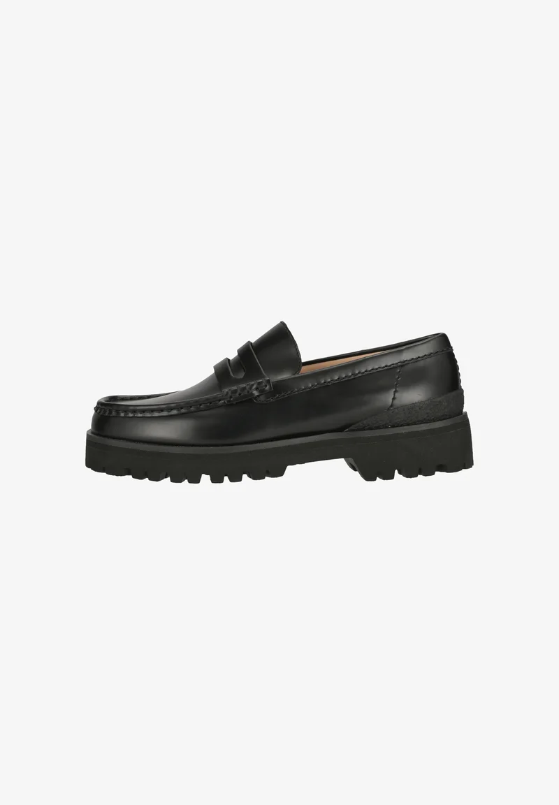 Mens Yukoner Penny black leather