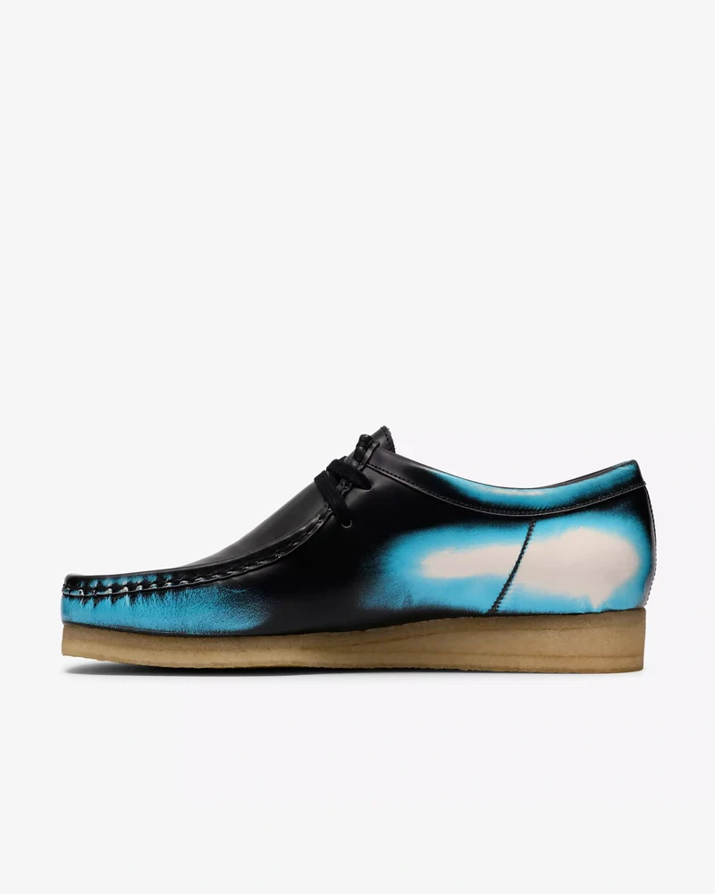 Mens Wallabee black brush off