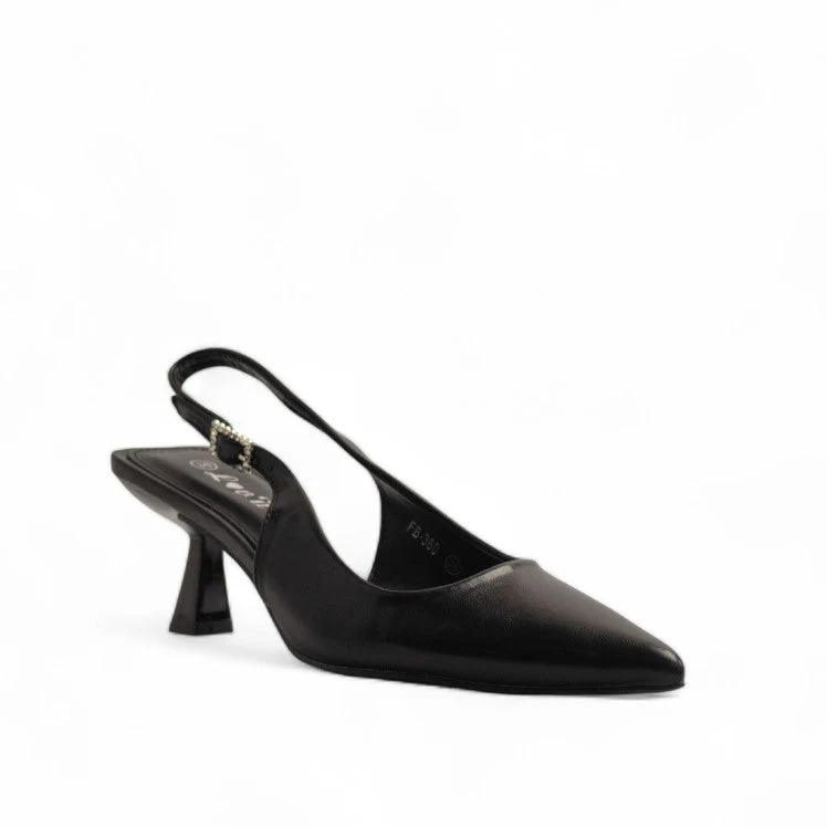 Europeon Union Women Black Leather Soiree #3155