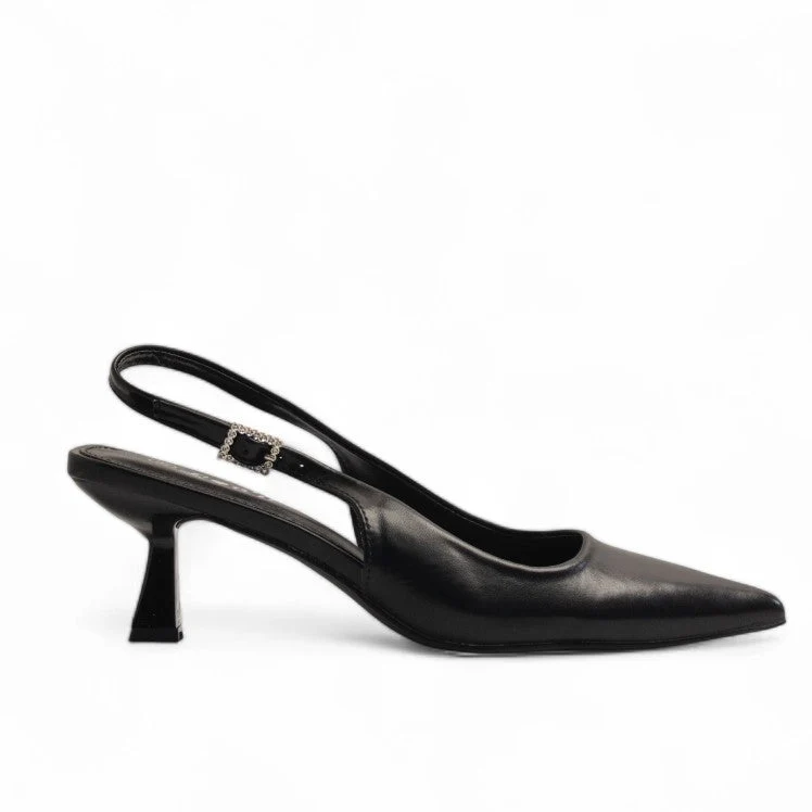 Europeon Union Women Black Leather Soiree #3155
