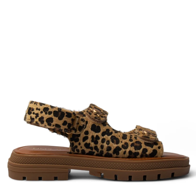 Europeon Union Women Leopard Chamois Sandal #4035