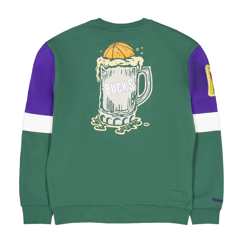 Bucks All Over Crew 3.0 Burgundy/green
