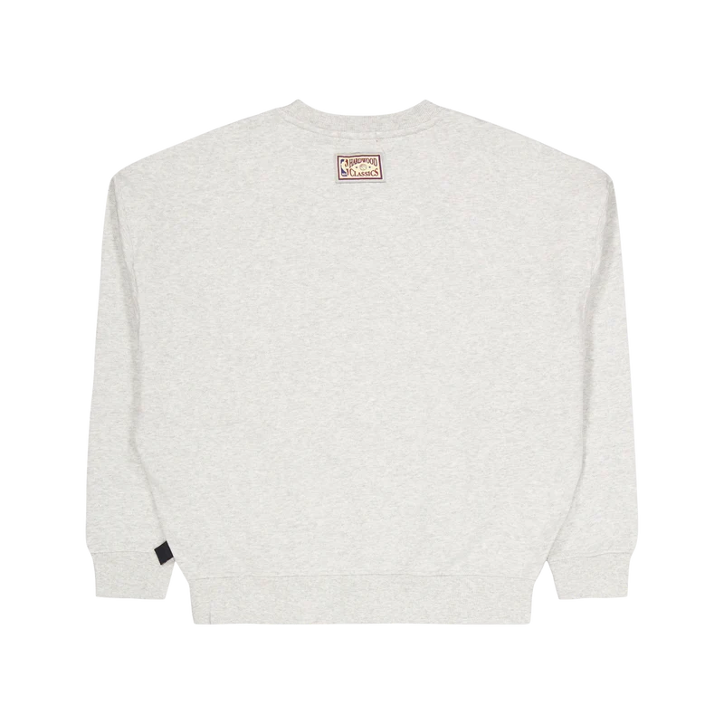 76ers Womens Logo Lt Crew 3.0 Grey Heather
