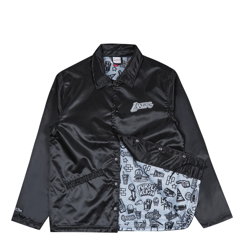 Lakers Doodle Coaches Jacket
