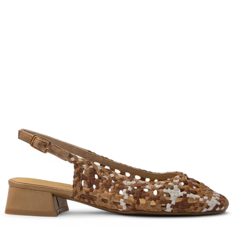 Spanish Women Beige Leather Sandal #4273