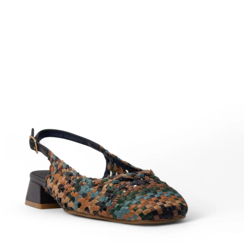Spanish Women MixColors Leather Sandal #4272