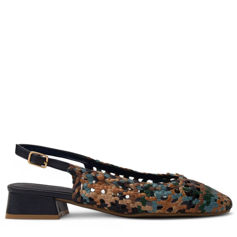 Spanish Women MixColors Leather Sandal #4272
