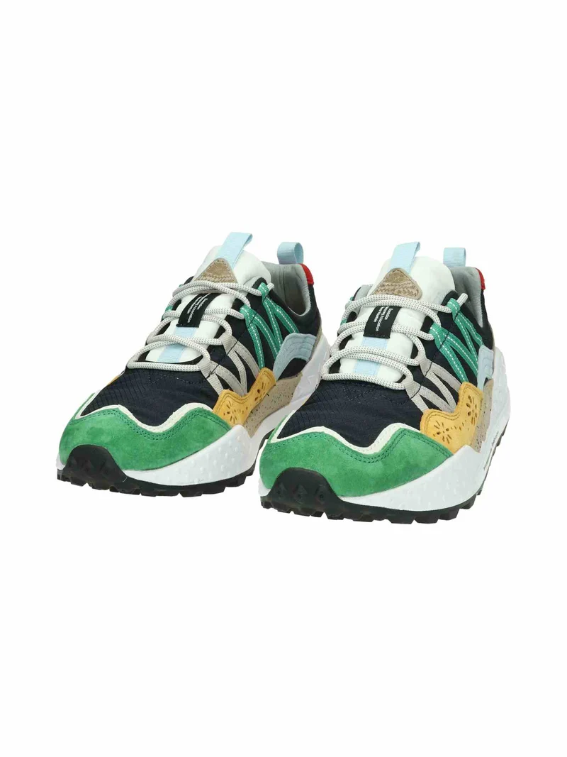 Washi Man Suede/Nylon Green-Yellow-Navy