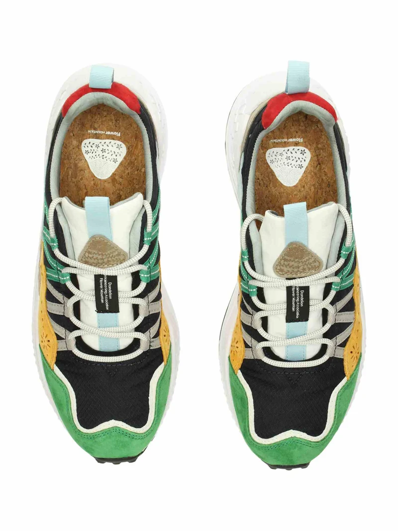 Washi Man Suede/Nylon Green-Yellow-Navy