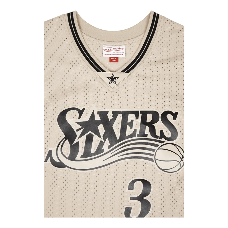 76ers Khaki Swingman Jersey