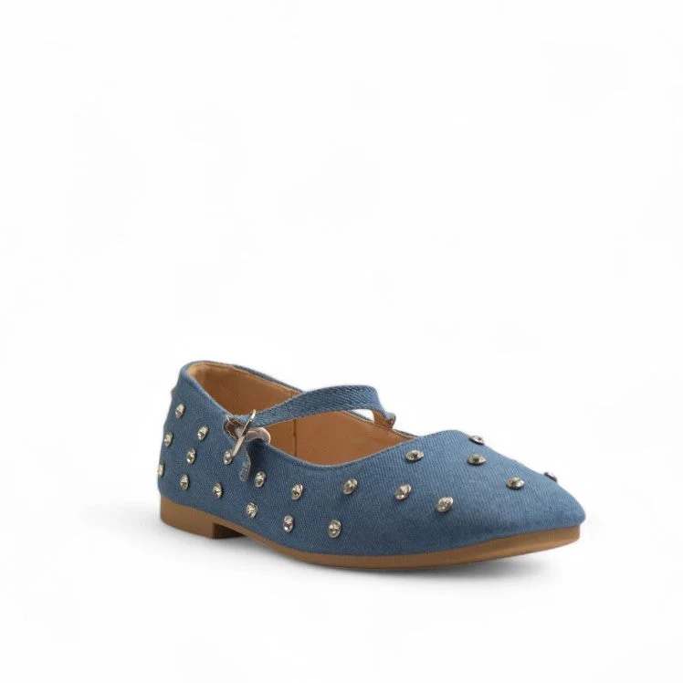 Europeon Union Women Blue Jeans Ballerina #3171