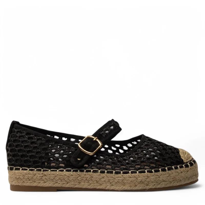 Europeon Union Women Black Cloth Shoe #3871