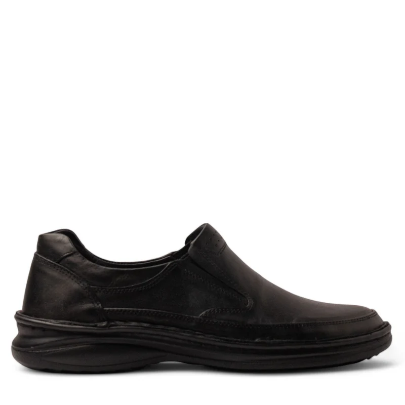 Men Black Leather Shoe #4838
