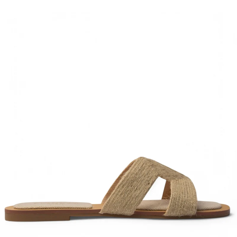 Europeon Union Women Beige Khesh Slipper #4019