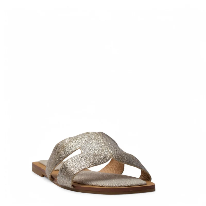 Europeon Union Women Silver Khesh Slipper #4018
