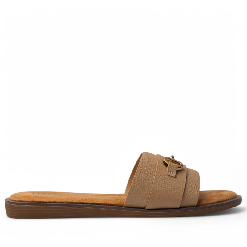 Europeon Union Women Cafe Leather Slipper #4011