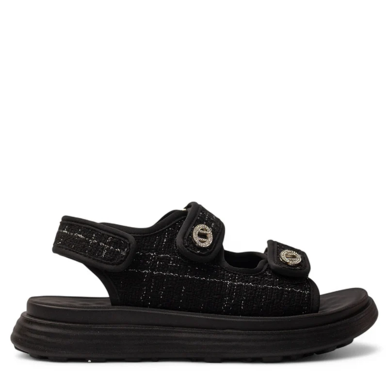Europeon Union Women Black Magdool Sandal #4244