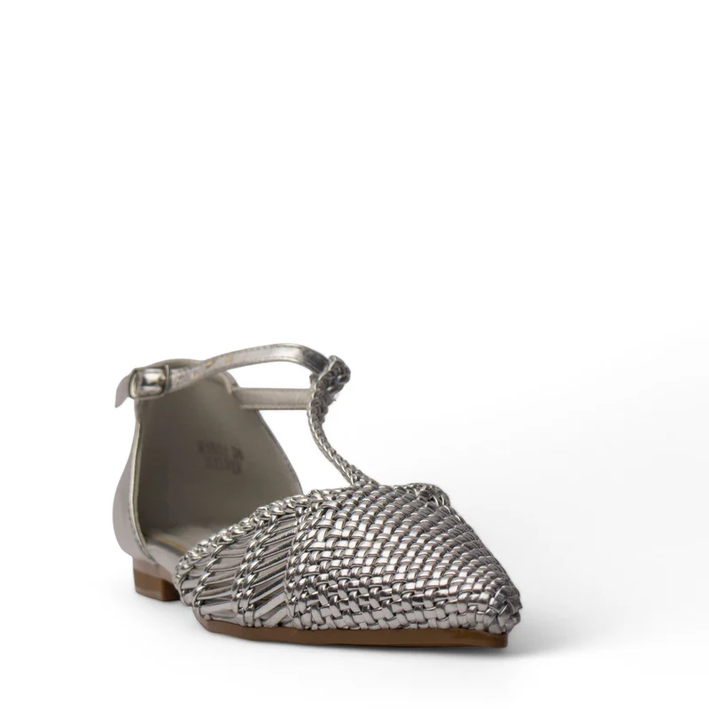 Europeon Union Women Silver Magdool Sandal #4231