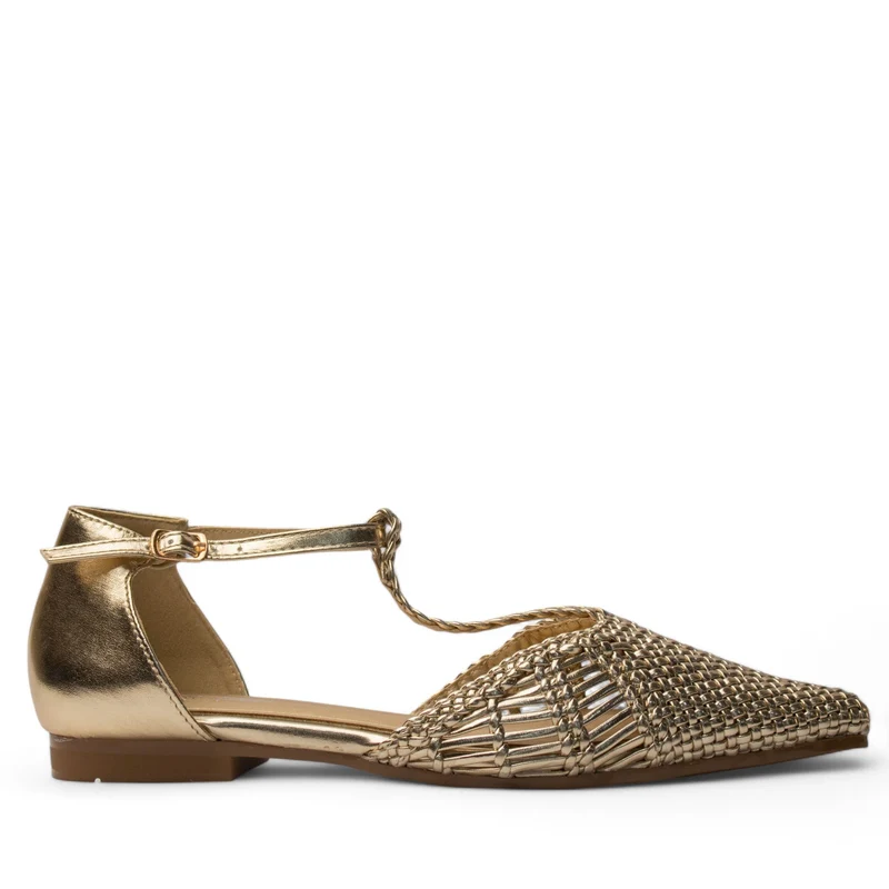 Europeon Union Women Gold Magdool Sandal #4230