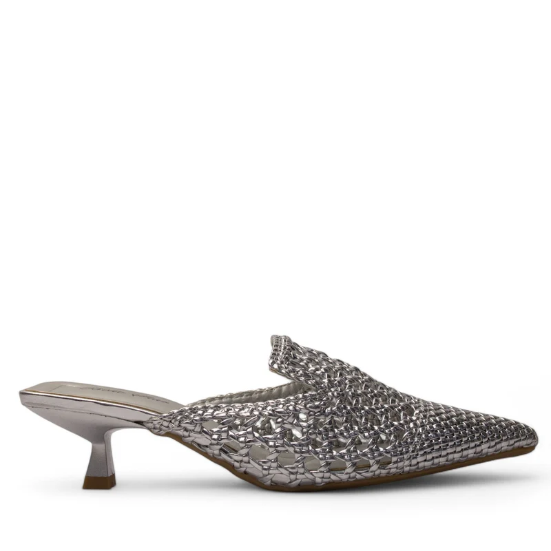 Europeon Union Women Silver Magdool Heels #4228