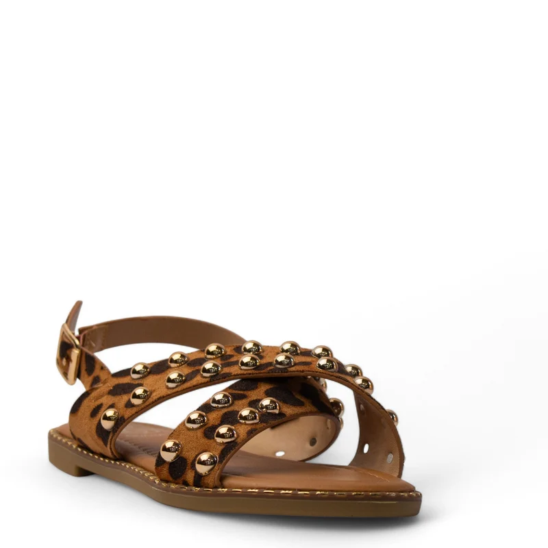 Europeon Union Women Leopard Chamois Sandal #4065