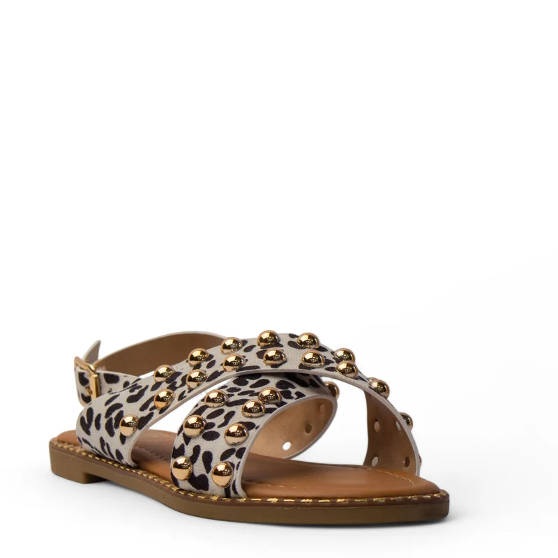 Europeon Union Women White Chamois Sandal #4064