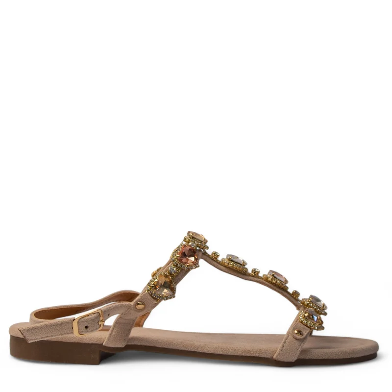 Europeon Union Women Beige Chamois Sandal #3947
