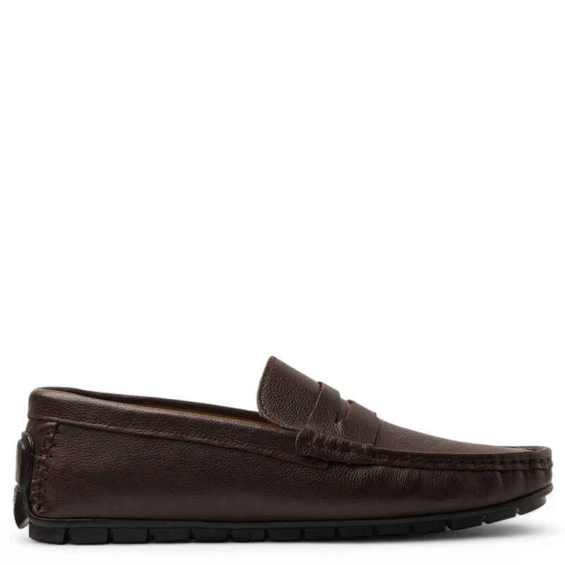 Men Brown Leather Espadrilles #4820