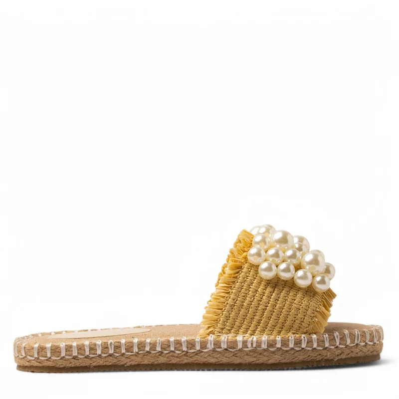 Women Camel Khesh Slipper #3732
