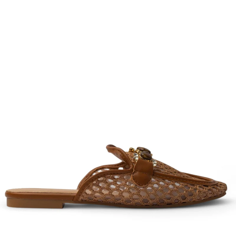 Europeon Union Women Camel Magdool Mules #4006