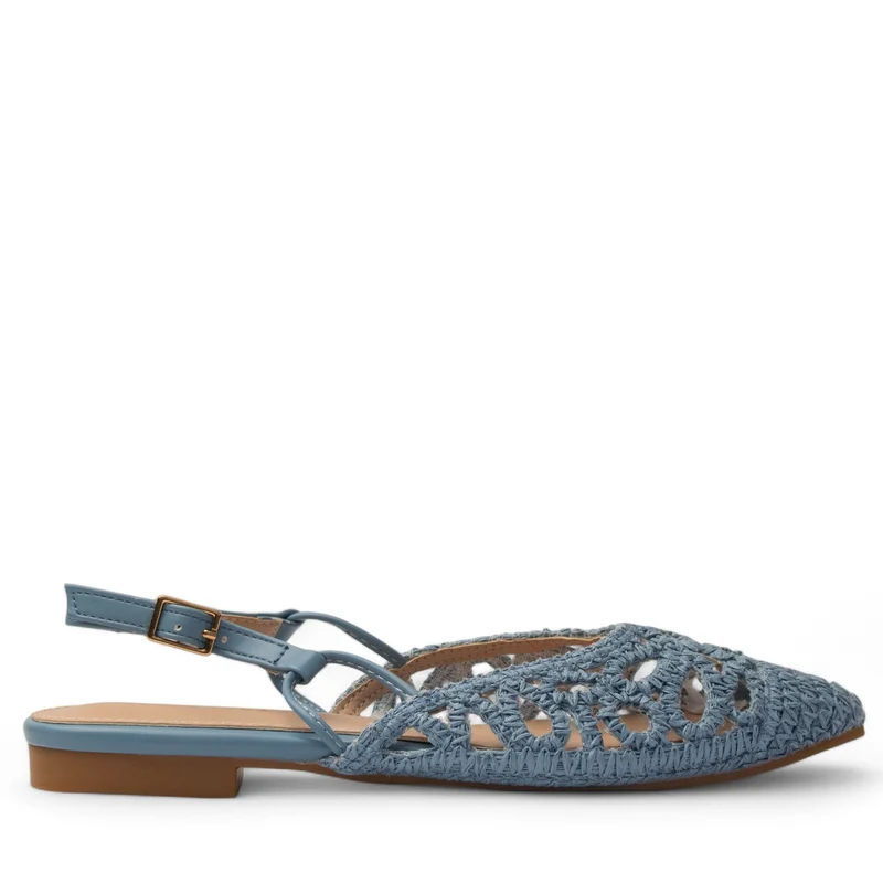 Europeon Union Women Light Blue Magdool Mules #3850