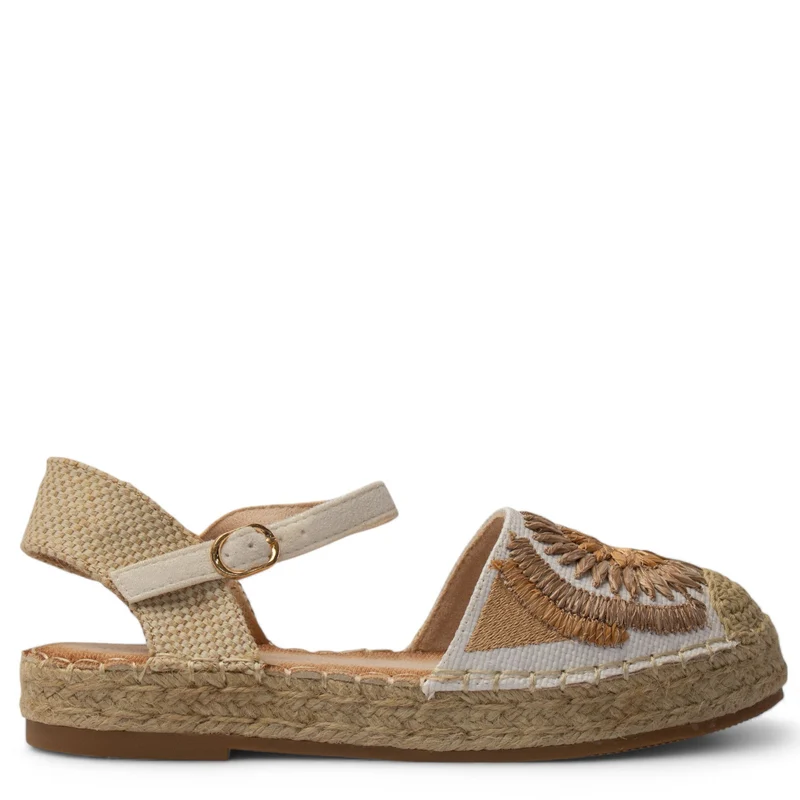 Europeon Union Women White Cloth Wedges #3867