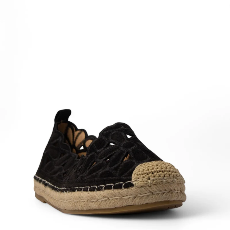 Europeon Union Women Black Chamois Shoe #4181