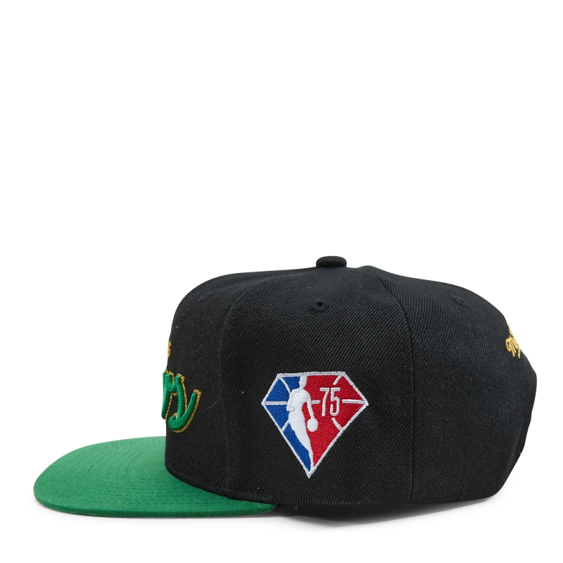 Mavs NBA 75th Gold Snapback