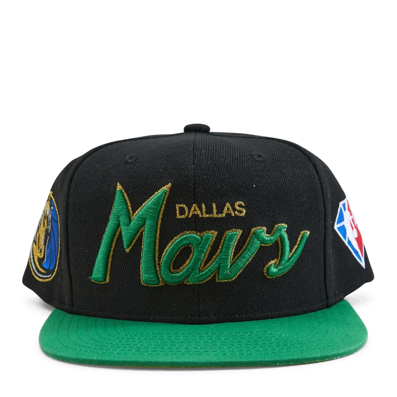 Mavs NBA 75th Gold Snapback