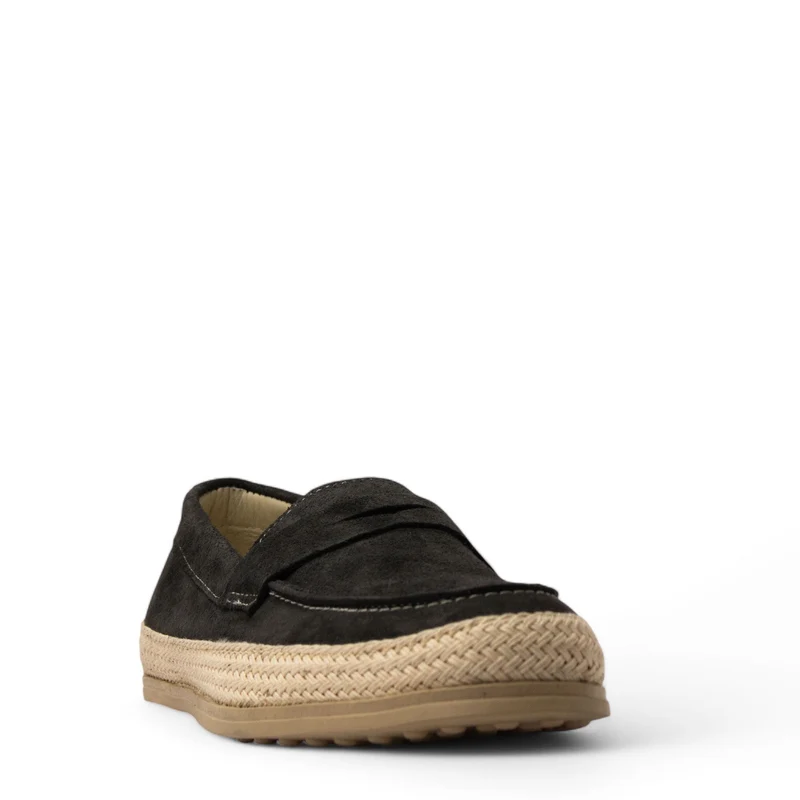Men Grey Chamois Espadrilles #4780