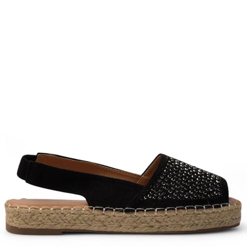 Europeon Union Women Black Chamois Sandal #3911
