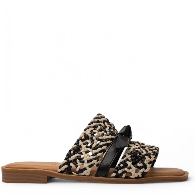 Europeon Union Women Black Magdool Slipper #3894
