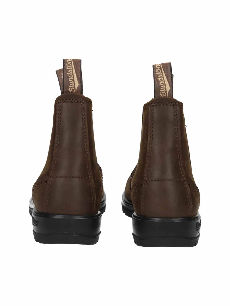 2444 Women Brogued Leather antique brown