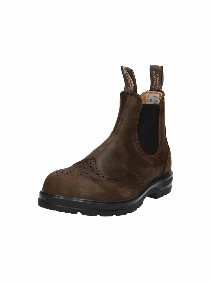 2444 Women Brogued Leather antique brown