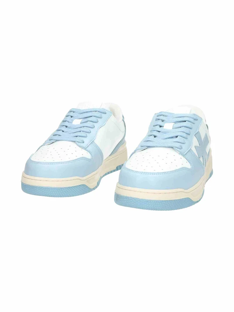 Drew Trainer Leather baby blue
