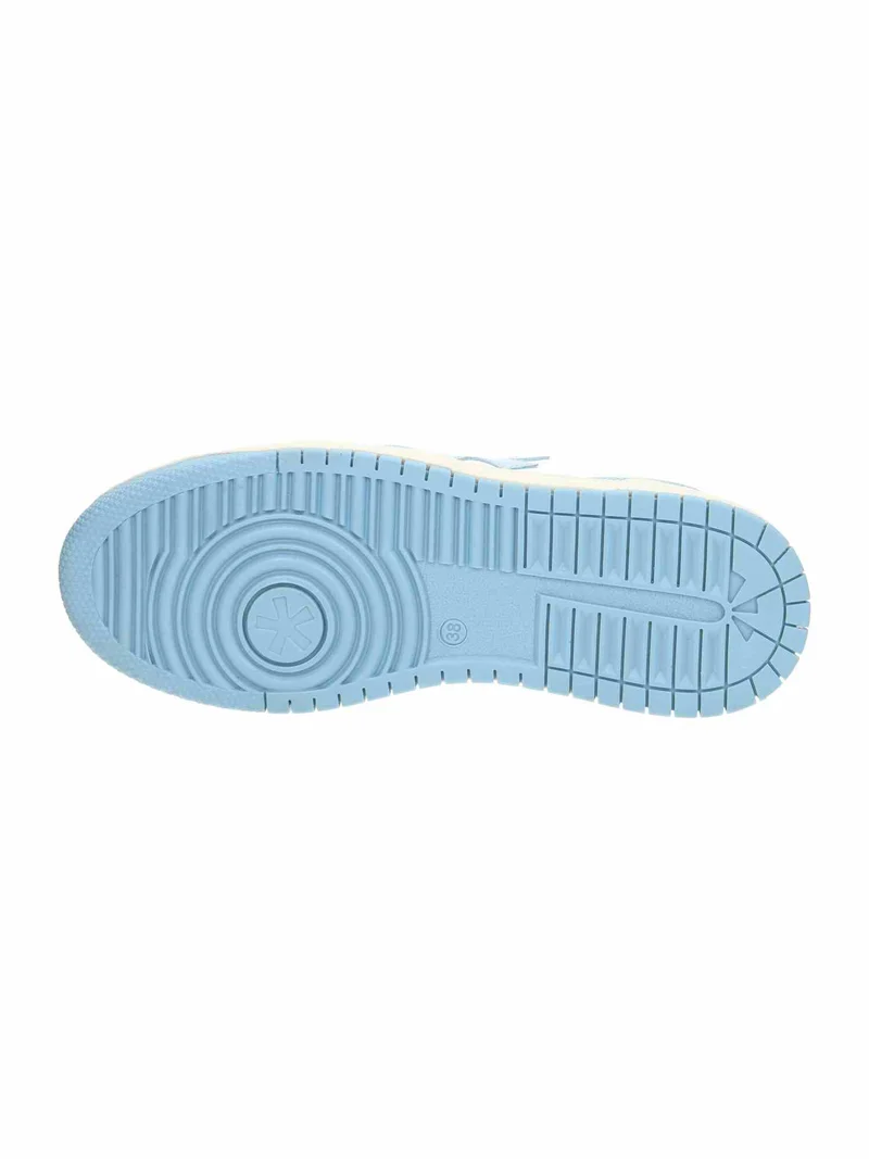 Drew Trainer Leather baby blue