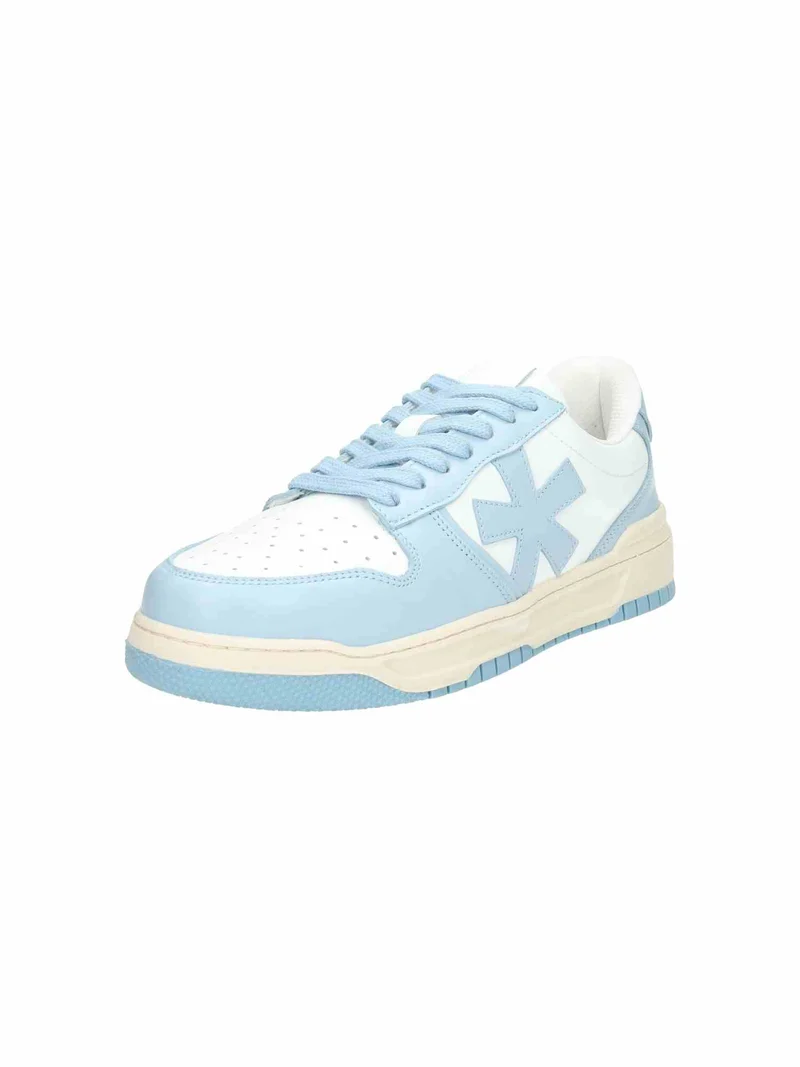 Drew Trainer Leather baby blue