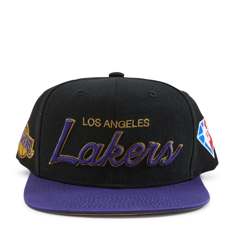Lakers NBA 75th Gold Snapback